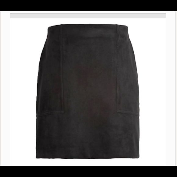 Banana republic black suede skirt - Picture 1 of 4